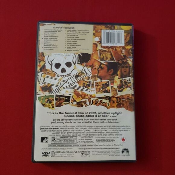 jackass the movie Full Screen Collection DVD Rated R 2002 - Picture 2 of 3